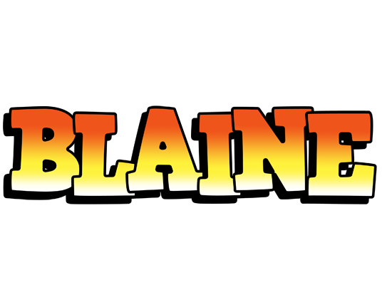 Blaine sunset logo