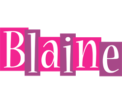 Blaine whine logo