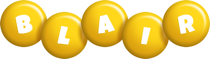Blair candy-yellow logo
