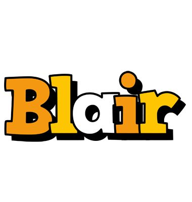 Blair cartoon logo
