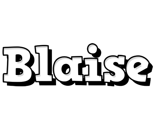 Blaise snowing logo