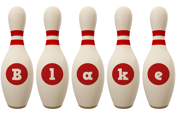 Blake bowling-pin logo