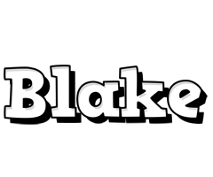 Blake snowing logo