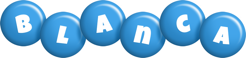 Blanca candy-blue logo