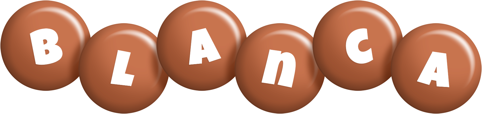 Blanca candy-brown logo