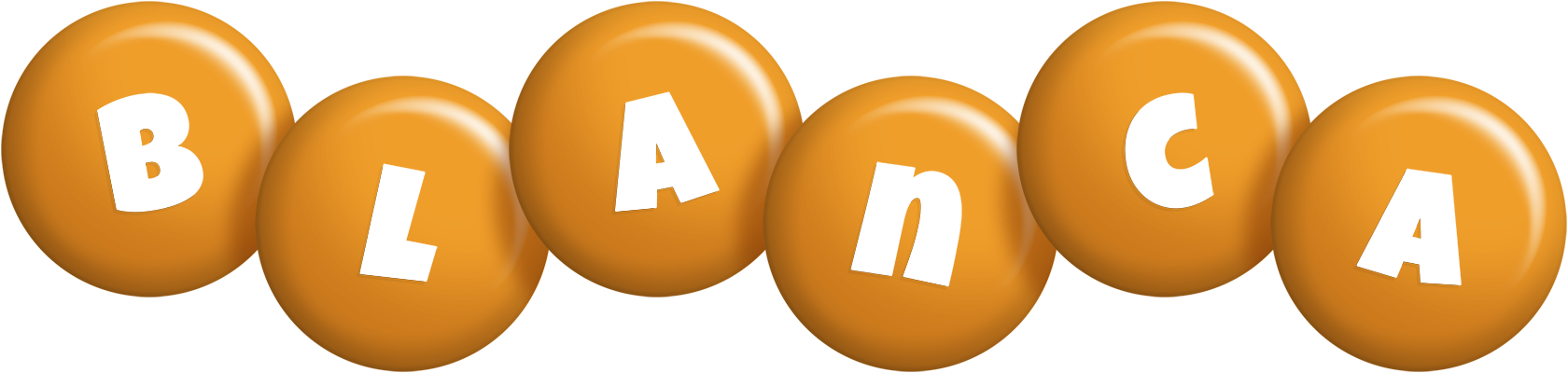 Blanca candy-orange logo