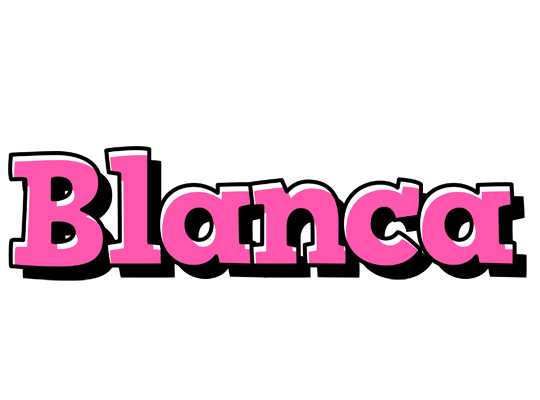 Blanca girlish logo
