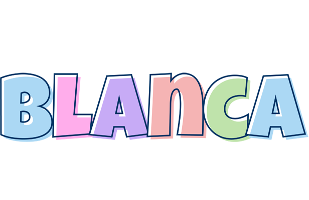 Blanca pastel logo