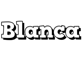 Blanca snowing logo