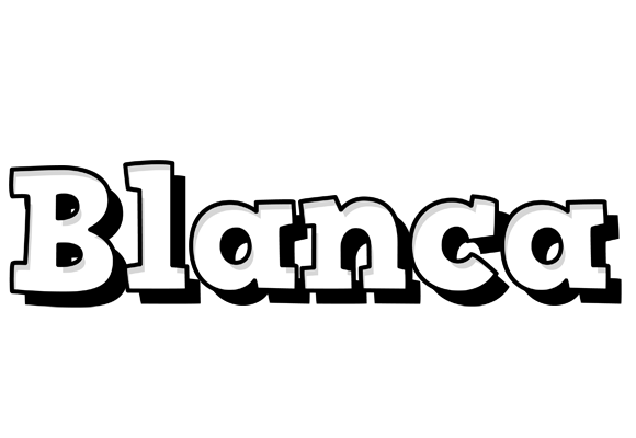 Blanca snowing logo