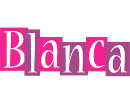 Blanca whine logo