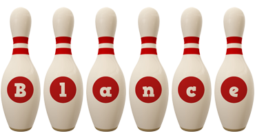 Blance bowling-pin logo