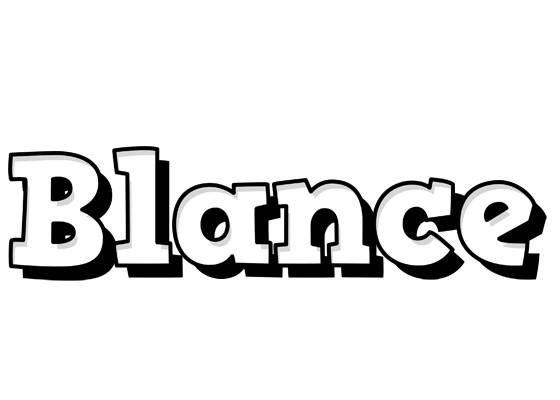 Blance snowing logo