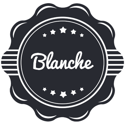 Blanche badge logo