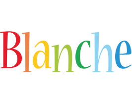 Blanche birthday logo