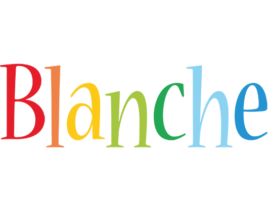 Blanche birthday logo