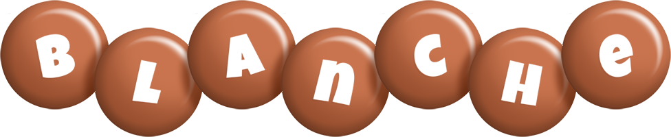 Blanche candy-brown logo