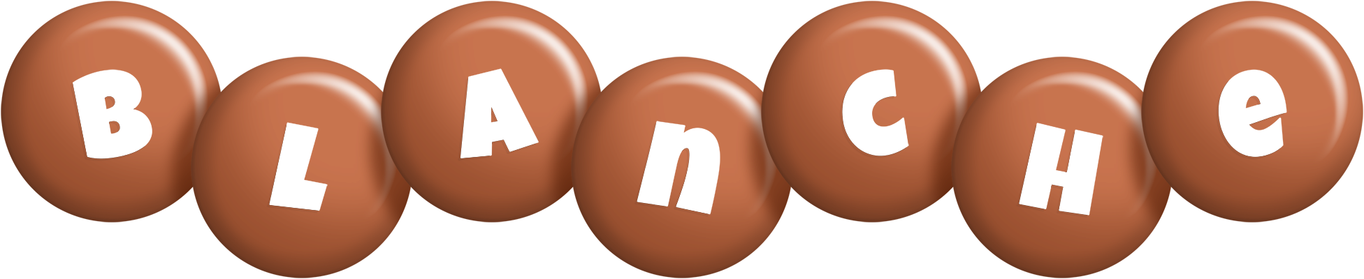 Blanche candy-brown logo