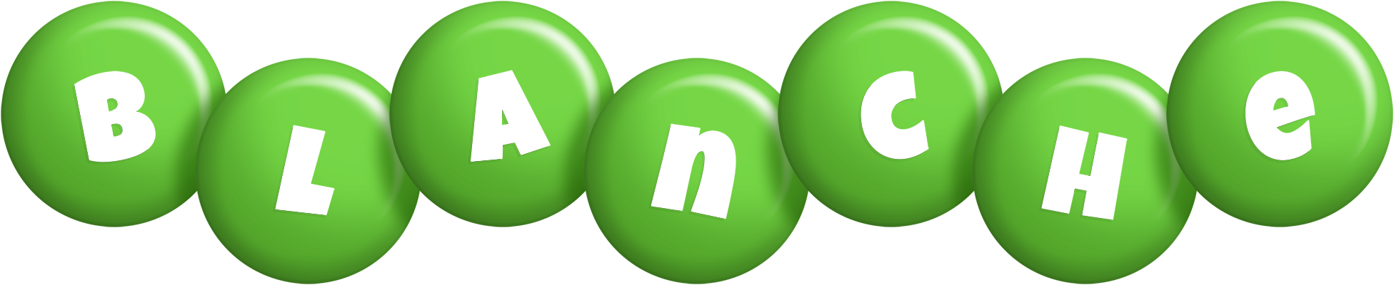 Blanche candy-green logo