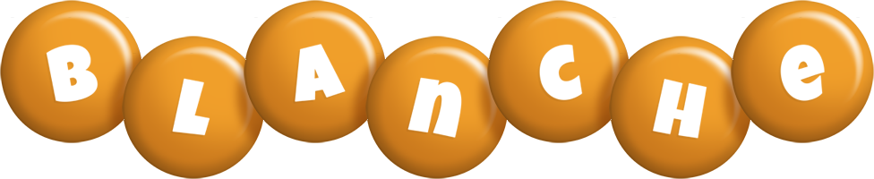 Blanche candy-orange logo