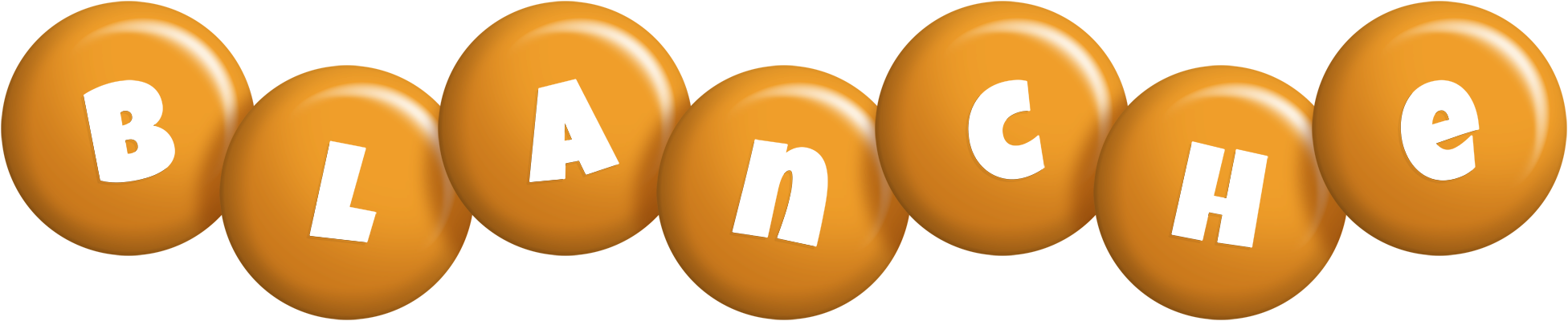 Blanche candy-orange logo