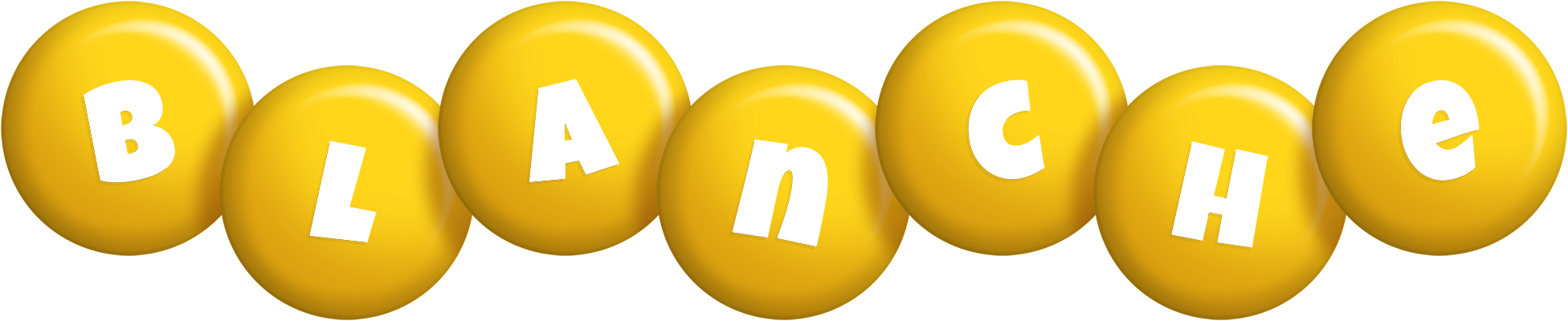 Blanche candy-yellow logo