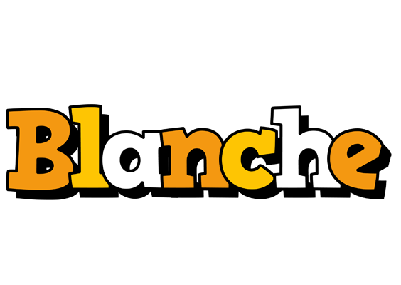 Blanche cartoon logo
