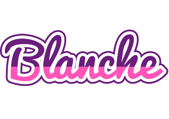 Blanche cheerful logo