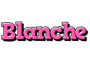 Blanche girlish logo