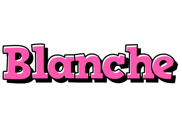 Blanche girlish logo