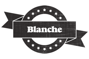 Blanche grunge logo