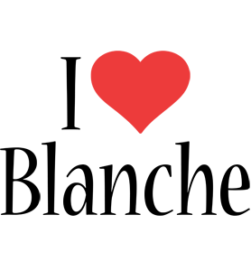 Blanche i-love logo