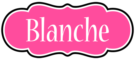 Blanche invitation logo