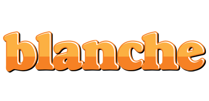 Blanche orange logo