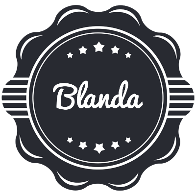 Blanda badge logo