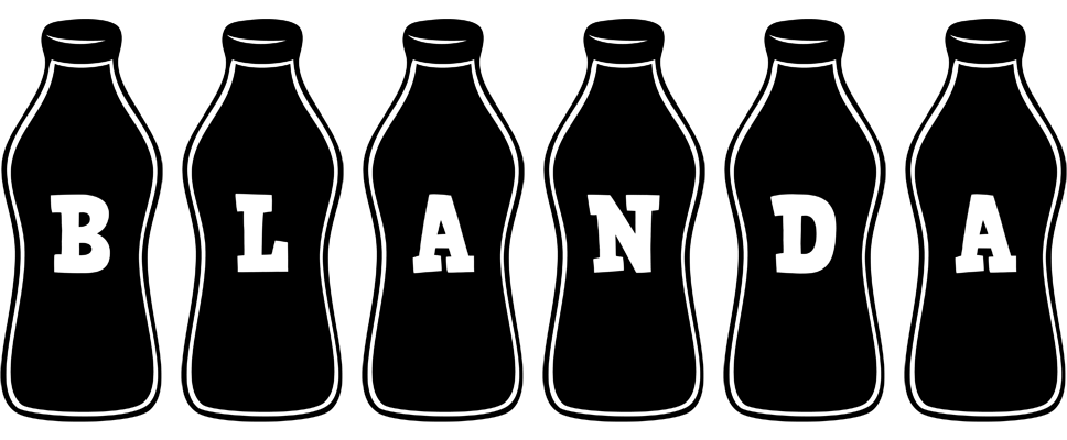 Blanda bottle logo