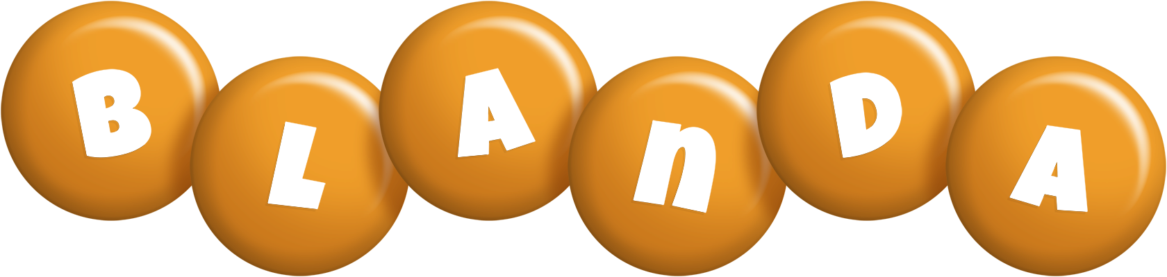 Blanda candy-orange logo