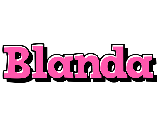 Blanda girlish logo