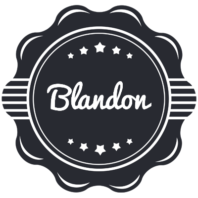 Blandon badge logo