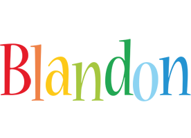 Blandon birthday logo