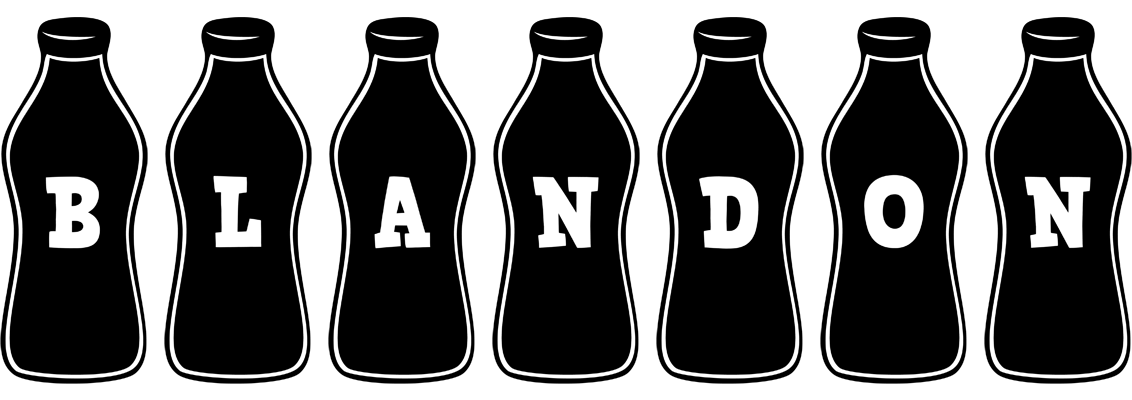 Blandon bottle logo