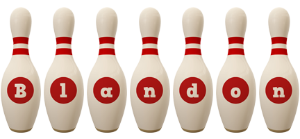Blandon bowling-pin logo