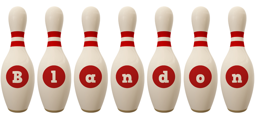 Blandon bowling-pin logo