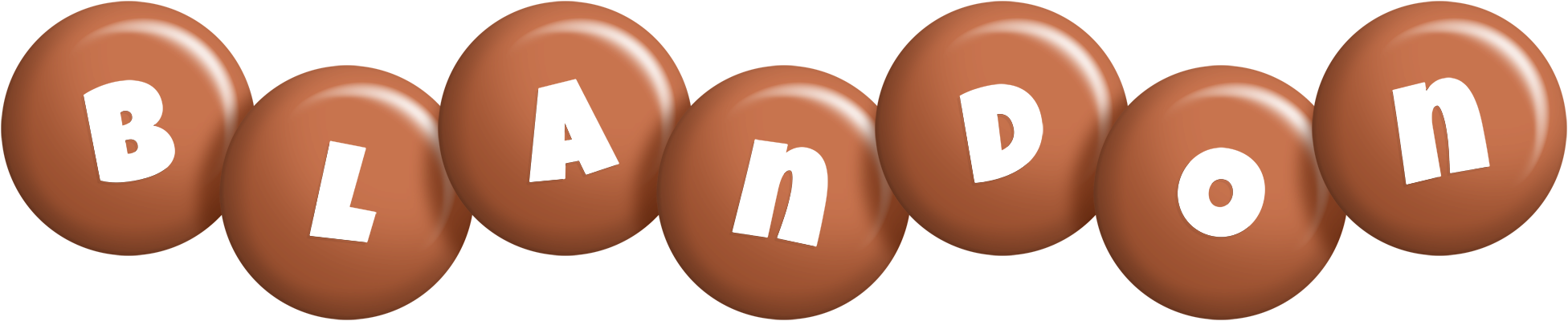 Blandon candy-brown logo