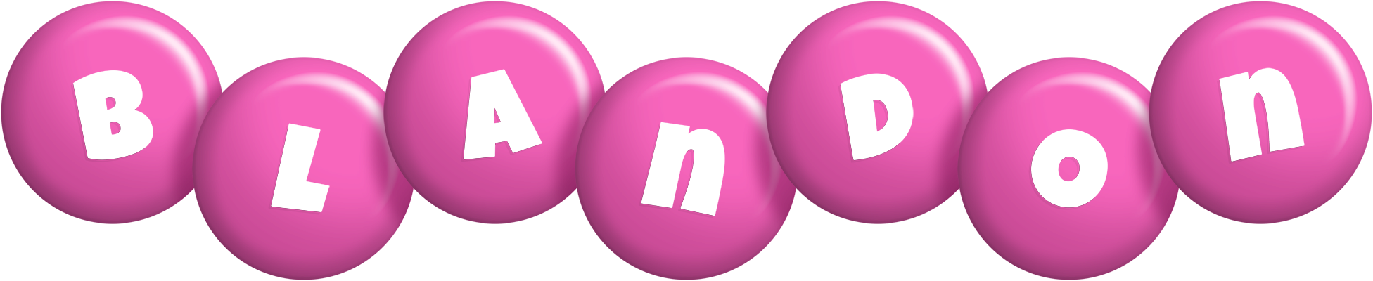 Blandon candy-pink logo