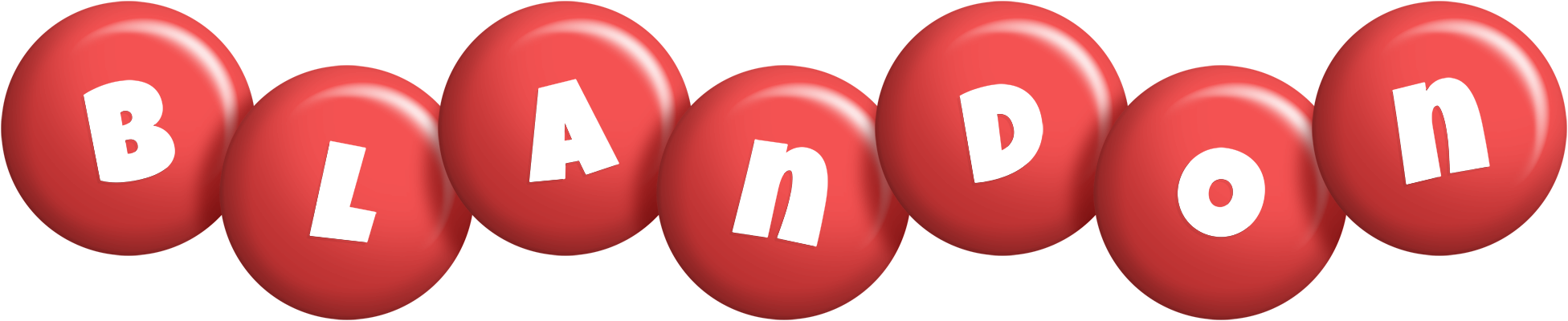 Blandon candy-red logo