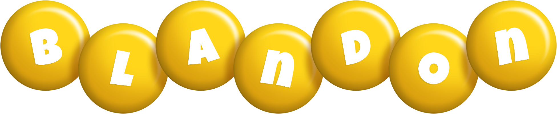 Blandon candy-yellow logo