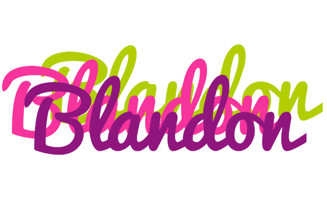 Blandon flowers logo