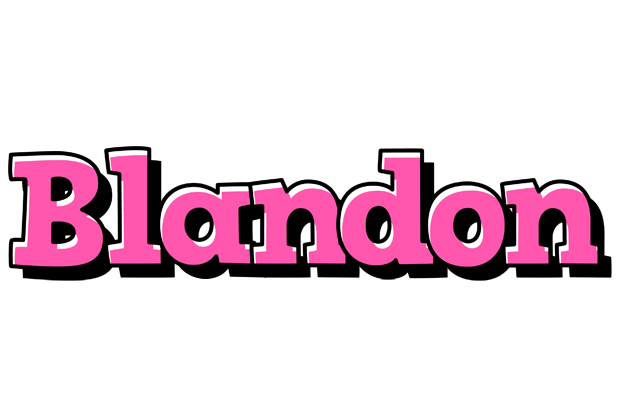 Blandon girlish logo