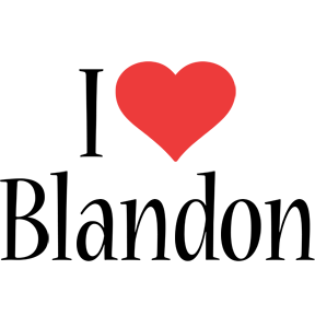 Blandon i-love logo